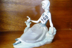 168-Lladro-Figurine.-Girl-with-Dove