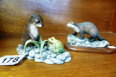 178-BFA-Scotland-Figurine.-Otter-Frog-signed-Ayres-and-Otter