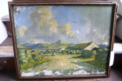 382-Framed-Painting-by-Maurice-C-Wills-of-a-Farm-a-s
