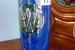 0173-English-Blue-Vase-with-RWD-Initial