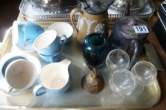 0191-Tray-inc-Part-Coffee-Set-Glassware-etc