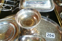 0204-Tray-of-Silver-Plate-Serving-Dishes-Bowls-Tray-etc
