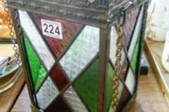 0224-Vintage-Leaded-Coloured-Glass-Light-Shade