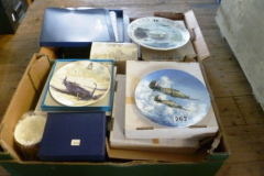 0262-2-Boxes-of-Coalport-etc-Aircraft-Picture-Plates
