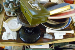 0300-Tray-inc-Books-Crested-Ware-Money-Box-etc