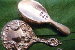 0373-Silver-Hand-Mirror-and-Clothes-Brush