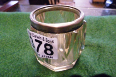 0378-Silver-Rimmed-Small-Glass-Vase