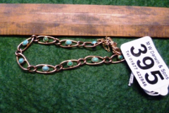 0395-9ct-Gold-and-Turquoise-Bracelet