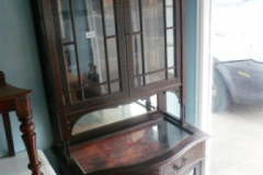 0429-Antique-Display-Cabinet-over-Drawers
