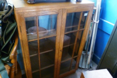 0470-Oak-Glass-Fronted-Bookcase