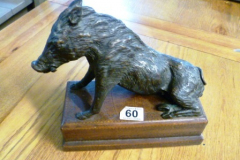 0060-Cast-of-Wild-Boar-on-Wooden-Stand
