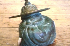 0087-Metal-Oriental-Figure-on-Stand