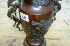 0088-Oriental-Dragon-Handled-Metal-Vase
