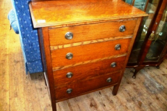 0463-Oak-Chest-of-6-Drawers