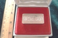 0403-Franklin-Mint-Solid-Sterling-Silver-Xmas-Ingot-1974