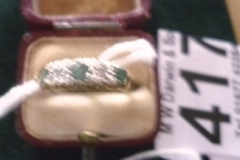 0417-9ct-Gold-Ring-with-Emerald-and-Diamond-Stones