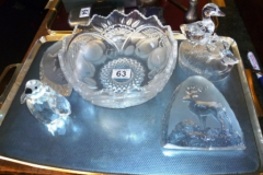 063-Tray-inc-Fruit-Bowl-Paperweights-etc