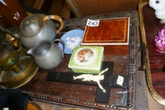 243-Tray-inc-Religious-Figure-Pewter-Tea-Pot-and-Jug-etc
