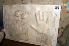 290-Plastercast-of-Face-and-Hand