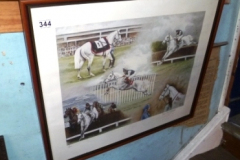 344-Framed-Ltd-Ed-Print-of-Desert-Orchid-signed-C-L-Wood