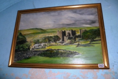 353-Gilt-Framed-Oil-of-Bolton-Castle