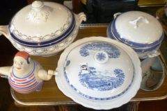 0067-Tray-of-Casserole-Dishes-Tea-Pot-etc
