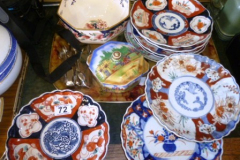 0072-Tray-inc-Imari-Plates-Sugar-Tongs-etc