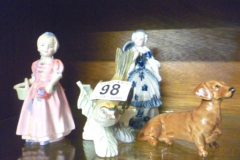 0098-Goebel-Bird-Beswick-Sausage-Dog-and-2-Figurines