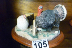 0105-BFA-James-Herriot-Turkeys-Bronze-and-White-by-Anne-Wall