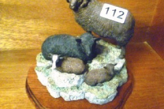 0112-BFA-Shetland-Family-Group-Moorit-Ltd-640-of-1250-Hand-Signed-Ray-Ayres-on-Base-Sept-03