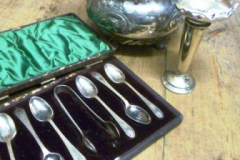 0126-Boxed-Spoons-and-EPNS-Spill-Vase-and-Bowl
