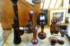 0191-Tray-of-Coloured-Vases-Glasses