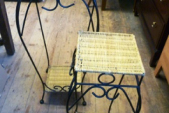 0210-2-Rattan-Top-Wrought-Iron-Plant-Stands