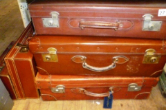 0271-5-Vintage-Leather-Suitcases