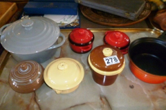 0278-Tray-inc-Le-Creuset-Pan-and-Assorted-Small-Casserole-Dishes