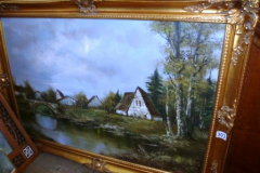 0303-Gilt-Framed-Countryside-Scene
