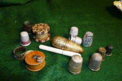 0332-Assorted-Thimbles-Sewing-Items-etc
