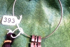 0393-Finnish-Design-Silver-Necklace-and-Fabric-Bracelet-with-Ship-Design