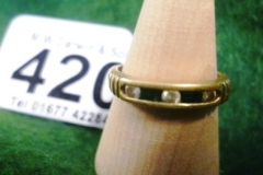 0420-Gold-Ring-with-Green-and-Clear-Stones