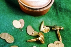 0423-Cuff-Link-Box-containing-Gold-Cuff-Links-etc