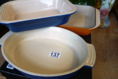 137-Three-Le-Creuset-Oven-Dishes