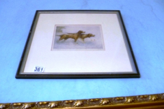 361-Framed-Watercolour-of-2-English-Setter-Dogs