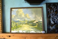 365-Framed-Painting-by-Maurice-C-Wills-of-a-Farm-as