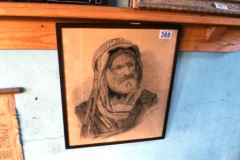 368-Framed-Monochrome-Sketch-Image-of-a-Arabic-Man