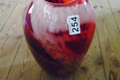 254-Red-and-Grey-Art-Glass-Vase