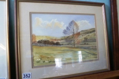 352-Framed-Watercolour-of-Wensleydale-by-F-Thompson