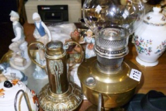 178-Brass-Oil-Lamps-and-2-Handled-Vase