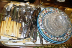 198-Tray-of-Cutlery-Corkscrews-Plates-etc