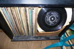 261-Revolving-Record-Stand-with-LPs-and-Singles
