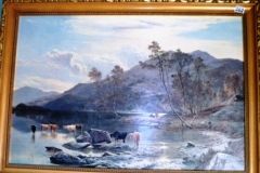 302-Gilt-Framed-Oil-Painting-Loch-Etive-by-S-R-Percy